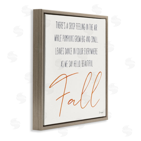 Stupell Industries Soulspeak & Sawdust | Hello Beautiful Fall Uplifting Rhyme Wall Art