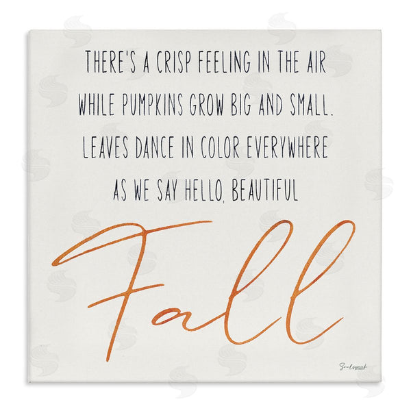 stupell industries Soulspeak & Sawdust | Hello Beautiful Fall Uplifting Rhyme Wall Art