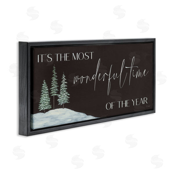Stupell Industries Soulspeak & Sawdust | Most Wonderful Time Holiday Phrase Wall Art