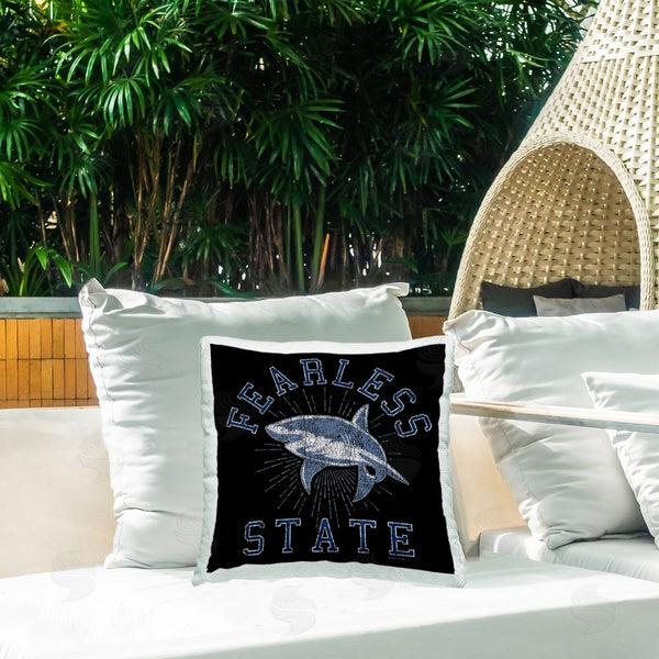 Stupell Industries Spirit Animals/Life Is High | Fearless State Shark Printed Throw Pillow