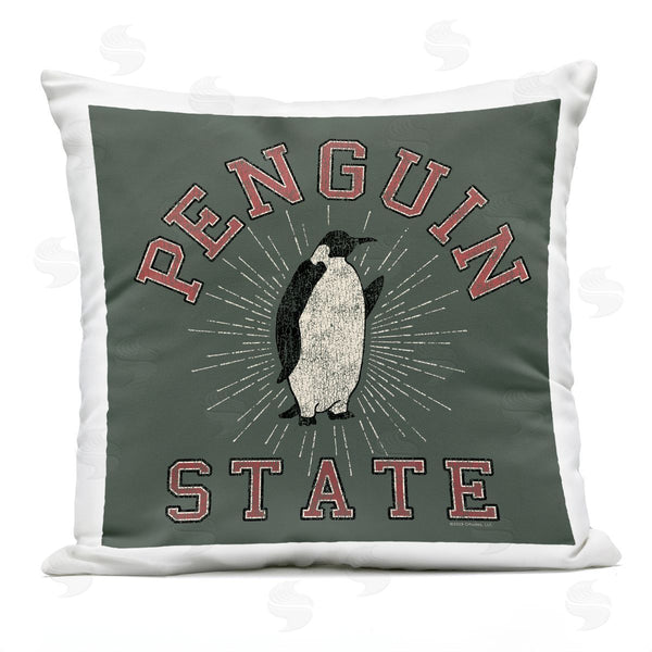Stupell Industries Spirit Animals/Life Is High | Penguin State Vintage Printed Throw Pillow