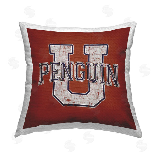 Stupell Industries Spirit Animals/Life Is High | Penguin U Varsity Printed Throw Pillow