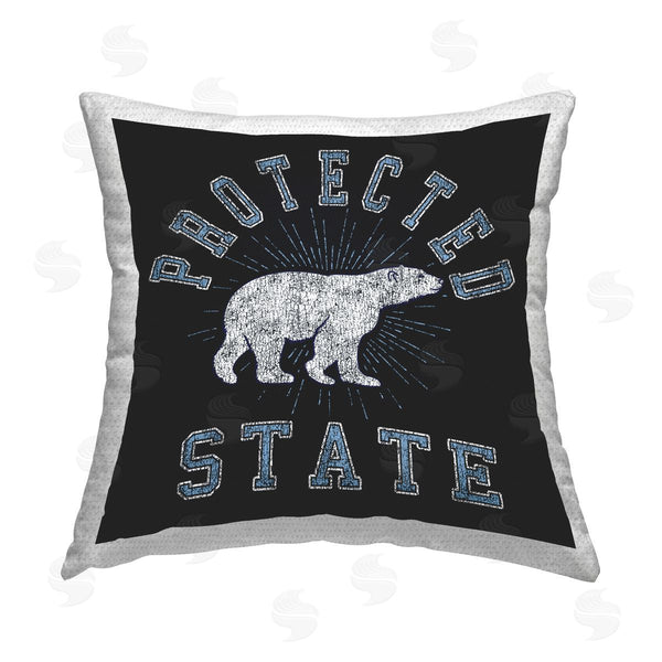 Stupell Industries Spirit Animals/Life Is High | Polar Bear Protected State Printed Throw Pillow