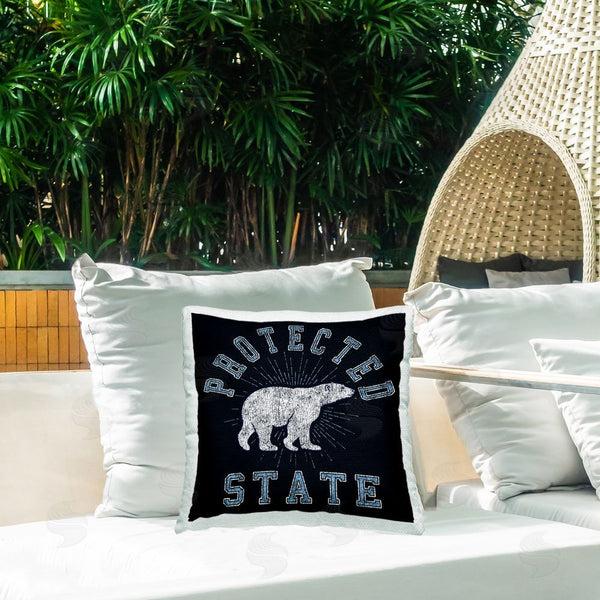 Stupell Industries Spirit Animals/Life Is High | Polar Bear Protected State Printed Throw Pillow