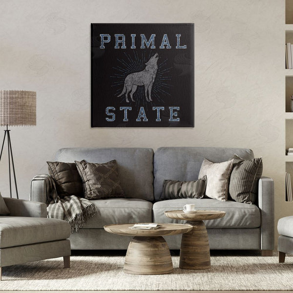 Stupell Industries Spirit Animals/Life Is High | Primal Wolf State Wall Art