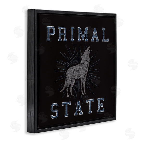 Stupell Industries Spirit Animals/Life Is High | Primal Wolf State Wall Art