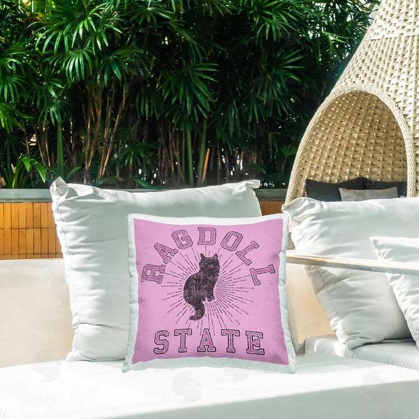 Stupell Industries Spirit Animals/Life Is High | Ragdoll Cat State Printed Throw Pillow