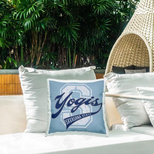 Stupell Industries Spirit Animals/Life Is High | Savasana State Yogis Printed Throw Pillow