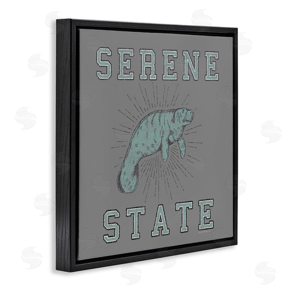 Stupell Industries Spirit Animals/Life Is High | Serene State Manatee Wall Art