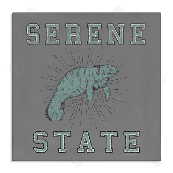 stupell industries Spirit Animals/Life Is High | Serene State Manatee Wall Art
