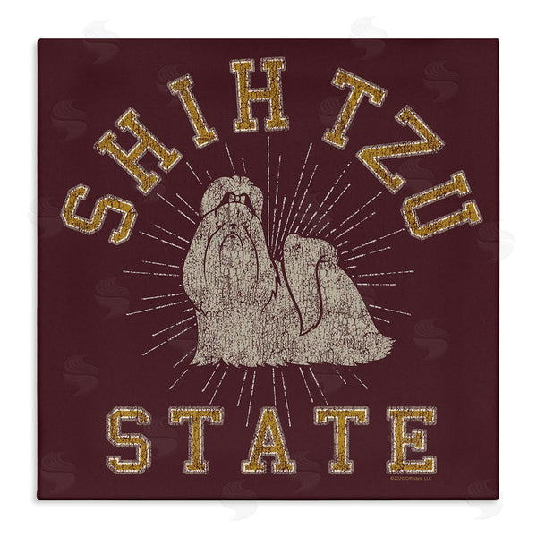 stupell industries Spirit Animals/Life Is High | Shih Tzu State Varsity Wall Art