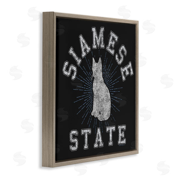 Stupell Industries Spirit Animals/Life Is High | Siamese Cat State Wall Art