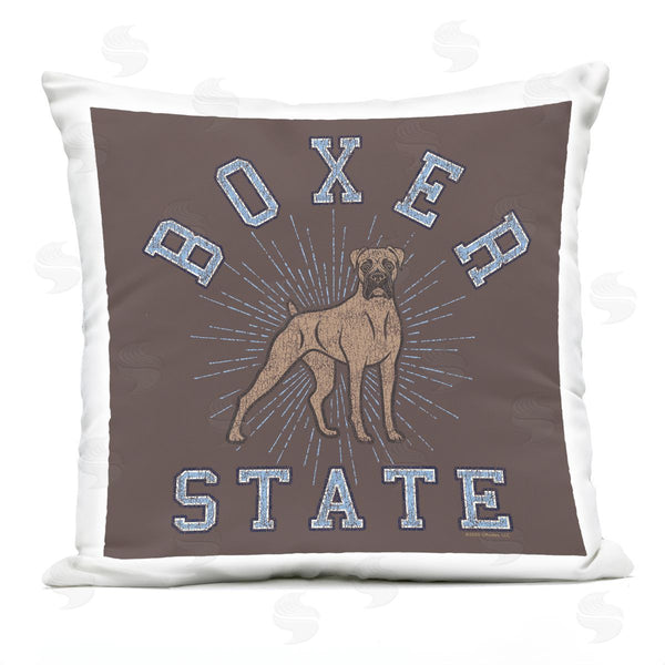 Stupell Industries Spirit Animals/Life Is High | Vintage Boxer State Printed Throw Pillow