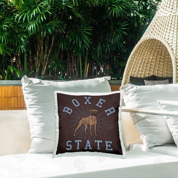 Stupell Industries Spirit Animals/Life Is High | Vintage Boxer State Printed Throw Pillow