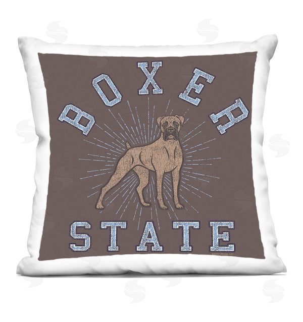 stupell industries Spirit Animals/Life Is High | Vintage Boxer State Printed Throw Pillow