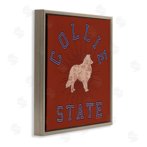 Stupell Industries Spirit Animals/Life Is High | Vintage Collie State Wall Art