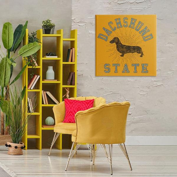 Stupell Industries Spirit Animals/Life Is High | Vintage Dachshund State Wall Art