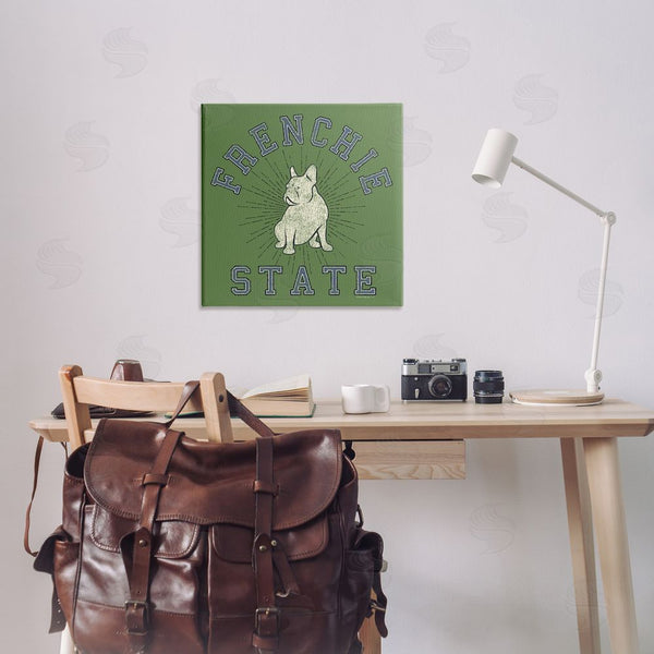 Stupell Industries Spirit Animals/Life Is High | Vintage Frenchie State Wall Art