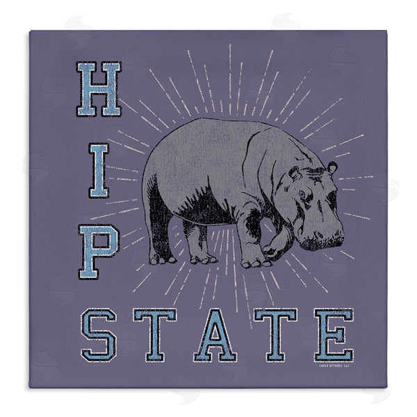 stupell industries Spirit Animals/Life Is High | Vintage Hippo State Wall Art