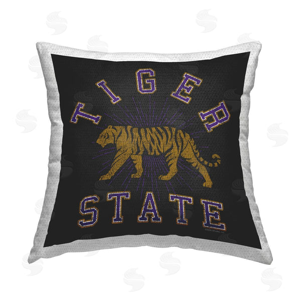 Stupell Industries Spirit Animals/Life Is High | Vintage Tiger State Printed Throw Pillow