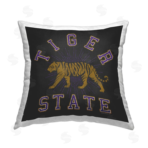 stupell industries Spirit Animals/Life Is High | Vintage Tiger State Printed Throw Pillow