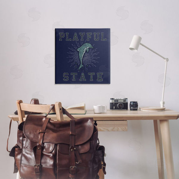 Stupell Industries Spirit Animals | Playful State Dolphin Wall Art