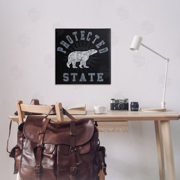 Stupell Industries Spirit Animals | Polar Bear Protected State Wall Art