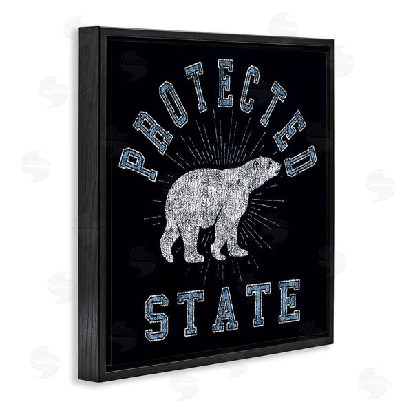 Stupell Industries Spirit Animals | Polar Bear Protected State Wall Art