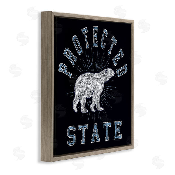 Stupell Industries Spirit Animals | Polar Bear Protected State Wall Art