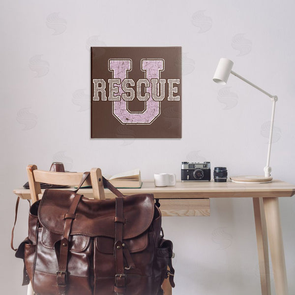 Stupell Industries Spirit Animals | Rescue U Vintage College Wall Art