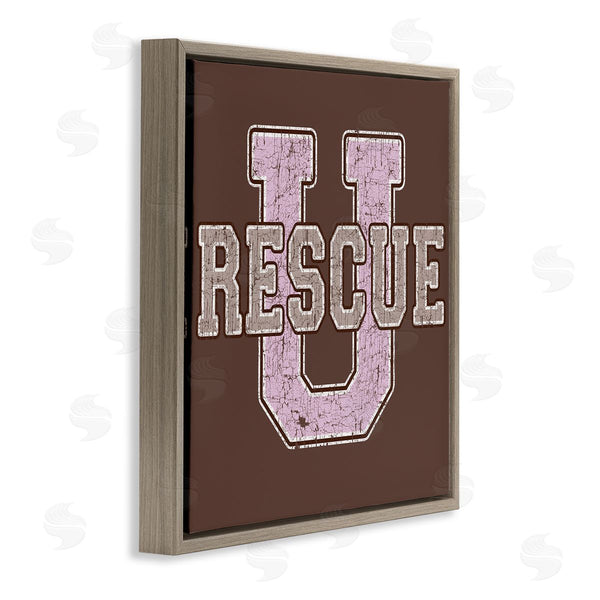Stupell Industries Spirit Animals | Rescue U Vintage College Wall Art