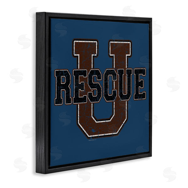Stupell Industries Spirit Animals | Rescue U Vintage Varsity Wall Art