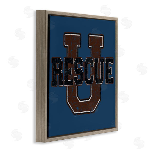 Stupell Industries Spirit Animals | Rescue U Vintage Varsity Wall Art