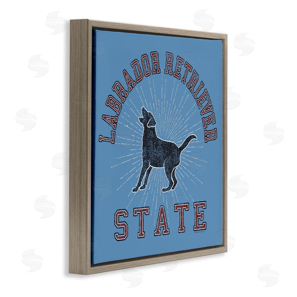 Stupell Industries Spirit Animals | Varsity Labrador State Wall Art