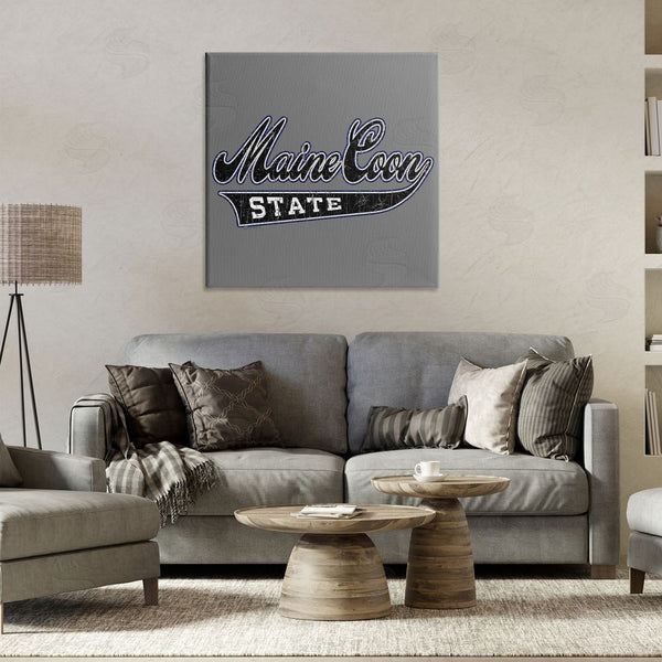 Stupell Industries Spirit Animals | Varsity Maine Coon State Wall Art