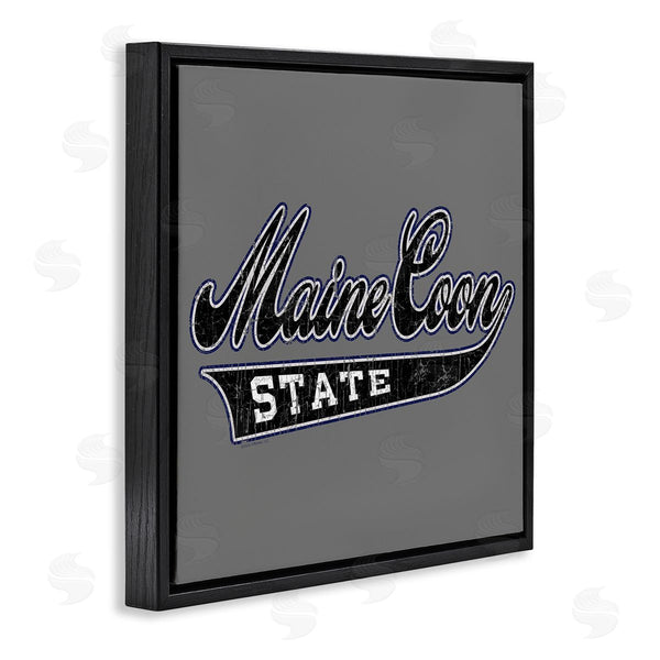 Stupell Industries Spirit Animals | Varsity Maine Coon State Wall Art