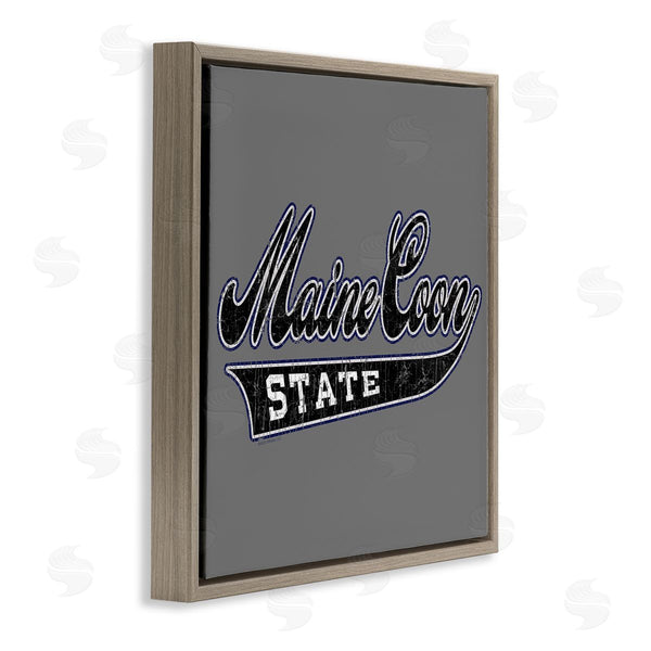 Stupell Industries Spirit Animals | Varsity Maine Coon State Wall Art