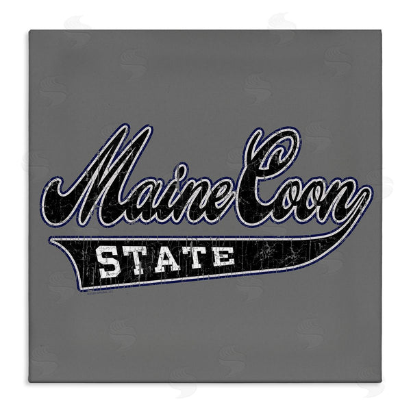 stupell industries Spirit Animals | Varsity Maine Coon State Wall Art