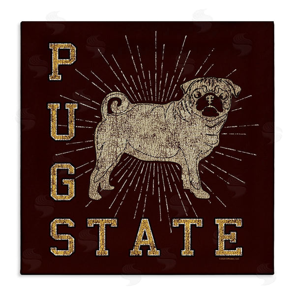 stupell industries Spirit Animals | Varsity Pug State Wall Art