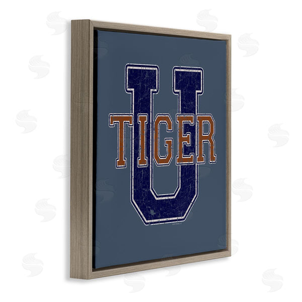 Stupell Industries Spirit Animals | Varsity Tiger U Vintage Wall Art