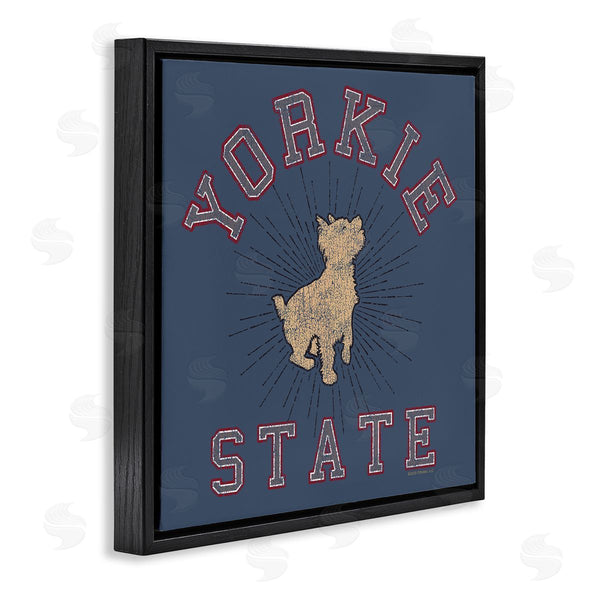 Stupell Industries Spirit Animals | Varsity Yorkie State Wall Art