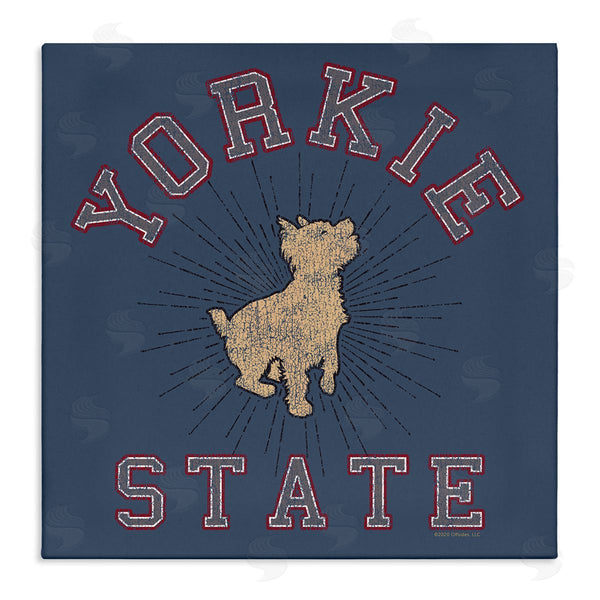 stupell industries Spirit Animals | Varsity Yorkie State Wall Art