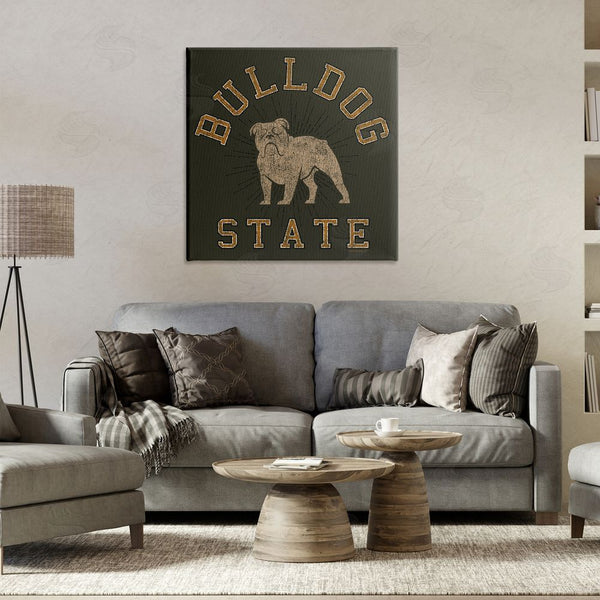 Stupell Industries Spirit Animals | Vintage Bulldog State Wall Art