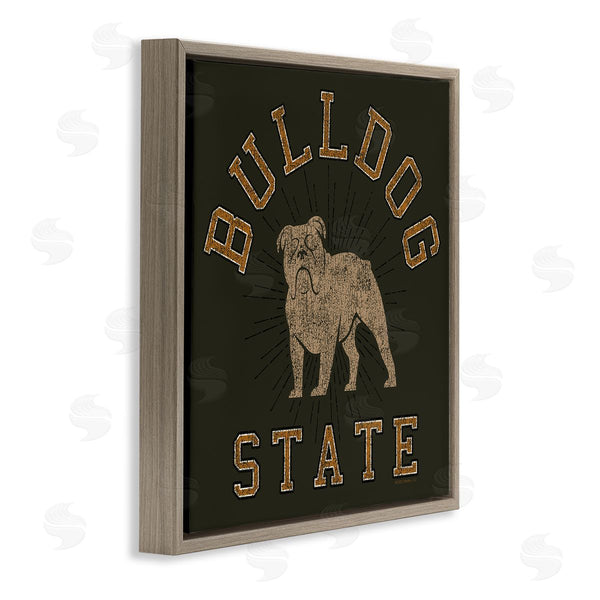 Stupell Industries Spirit Animals | Vintage Bulldog State Wall Art