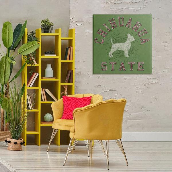 Stupell Industries Spirit Animals | Vintage Chihuahua State Wall Art