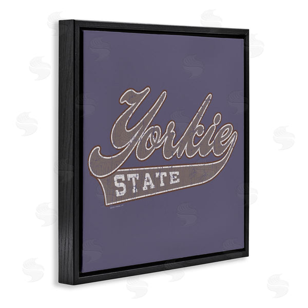Stupell Industries Spirit Animals | Vintage College Yorkie State Wall Art