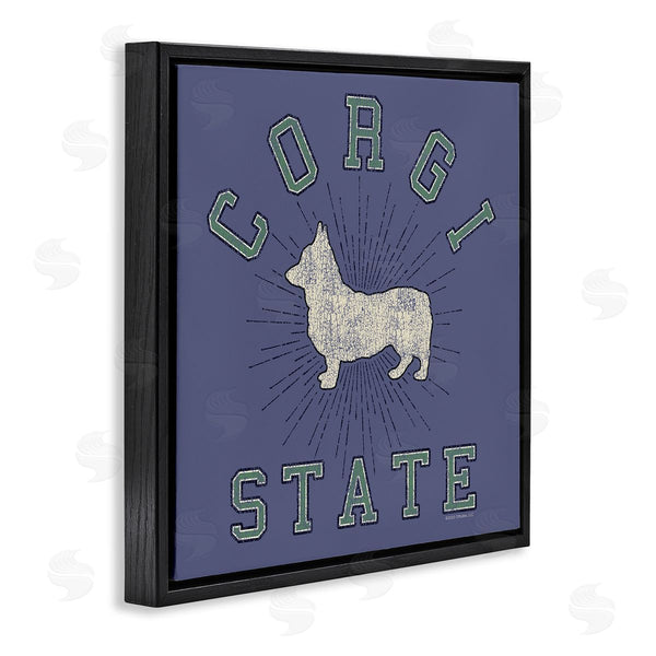 Stupell Industries Spirit Animals | Vintage Corgi State Wall Art