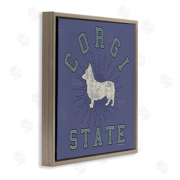 Stupell Industries Spirit Animals | Vintage Corgi State Wall Art