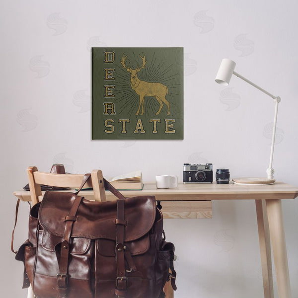 Stupell Industries Spirit Animals | Vintage Deer State Wall Art