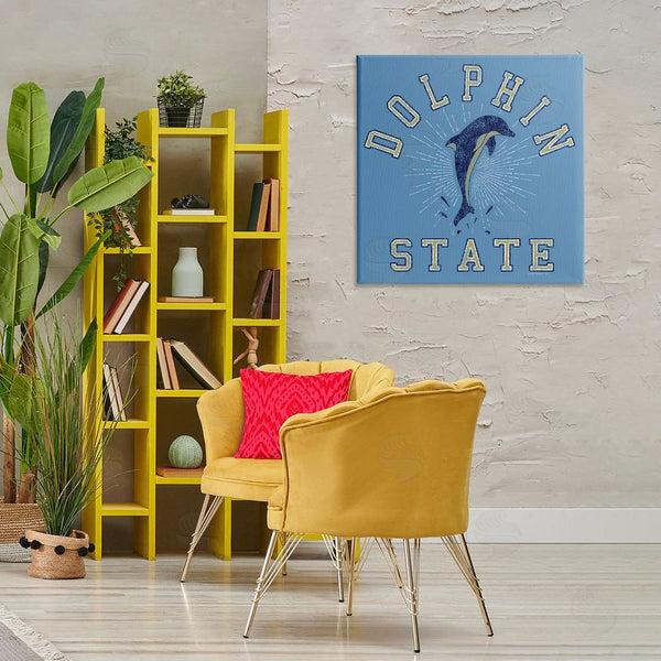 Stupell Industries Spirit Animals | Vintage Dolphin State Wall Art